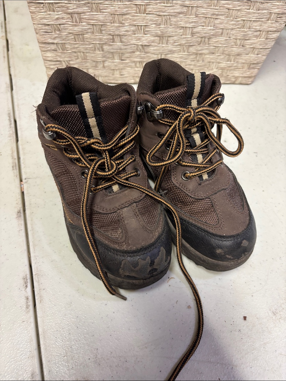 Toddler Boy Brown Lace-Up Outdoor Boots